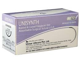 BRAIDED & COATED POLYGLATIN ABSORBABLE SUTURE