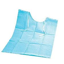 DISPOSABLE BIB WITH TIE